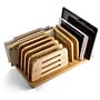 Officemate Bamboo Desk Accessories 9-Compartment Stackable Bamboo Multi-Supply Holder Desk Organizer, Natural Wood Grain (71002)~#|#~7F81735D-E014-432A-908CC8A5A7EE75A9_sc7
