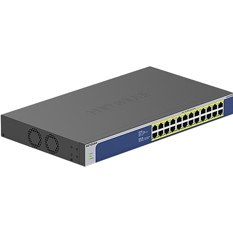 Netgear 24-Port Gigabit Ethernet High-Power PoE+ Unmanaged Switch, Gray (GS524PP-100NAS) image 1