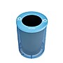 Alpine Industries 4460 Steel Mesh Trash & Recycling Bin Combo with Flat Lid and Liner, 36 Gallon, Black/Blue (ALP4460-01-E)~#|#~7F83A118-AB5E-4618-A05E08D47256D151_sc7