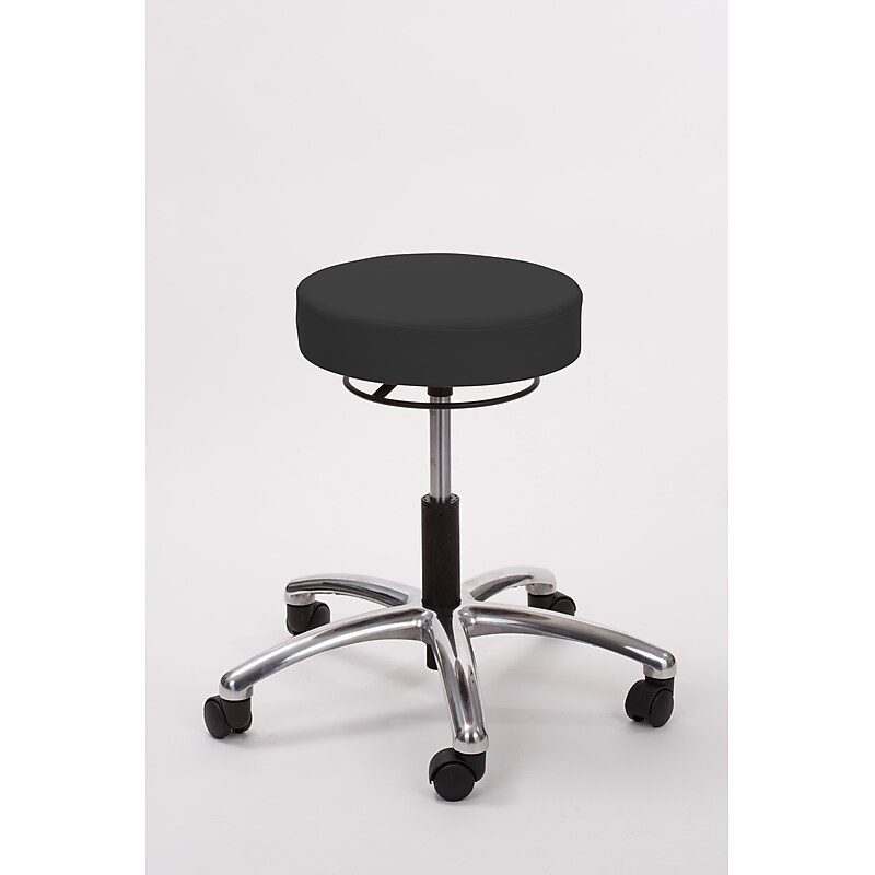 Brandt Industries Armless Vinyl Backless Stool (17421RR Black) image 1