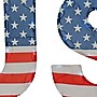 National Tree Company 18" Patriotic "USA" Outdoor Light up Lawn Decor, 70 Cool White LED Lights- UL (DF-22070008L)~#|#~7F89F4B3-CA47-4665-BC3E0629897E42BC_sc7
