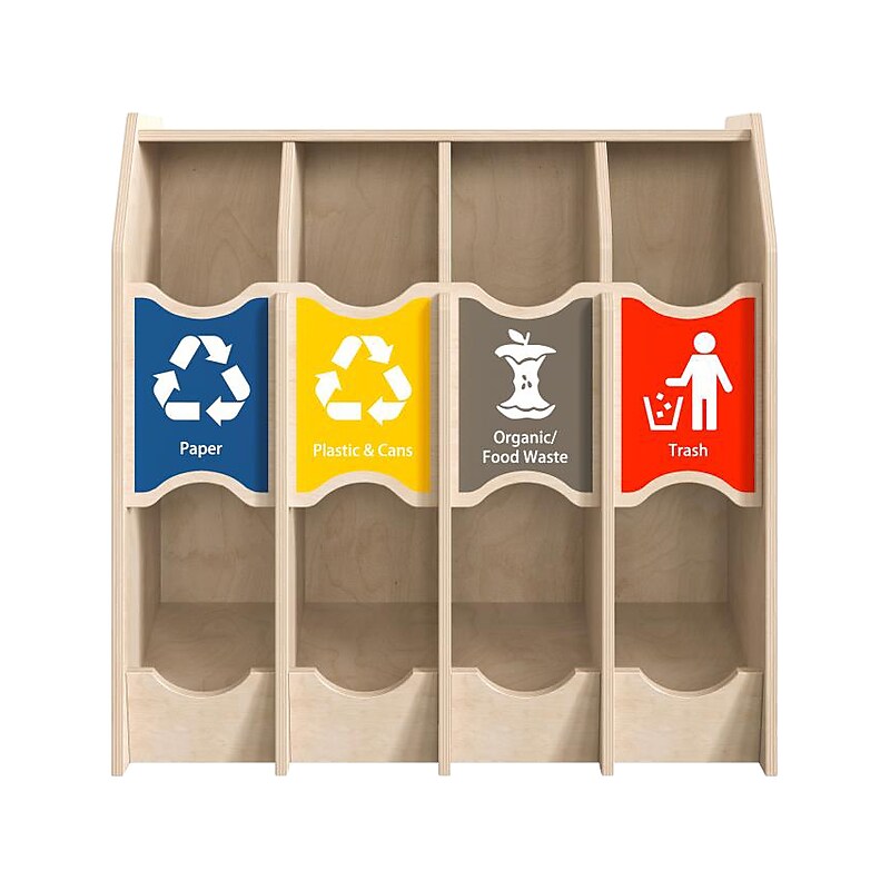 Flash Furniture Bright Beginnings Children's Recycling Station (MK-ME17154-GG) image 1