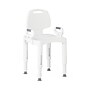 Medline Premium Series Shower Chair, Adjustable Arms, Back Rest, Plastic Frame, 350 lb. Capacity (G2-105RX1)~#|#~7F93DD6C-0D3E-44DF-A2E3BDAB248C3D3B_sc7