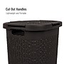 Mind Reader 15.85-Gallon Laundry Hamper with Lid, Plastic, Brown, 2/Set (60HAMP2PK-BRN)~#|#~7F981525-8D78-4F44-89FF5A981984726E_sc7
