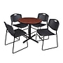 Regency 30-inch Round Laminate Table with 4 Chairs, Black (TB30RNDCH44BK)~#|#~7F9C1120-55E1-426B-8CD68231D3287077_sc7