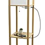 Simple Designs Etagere Organizer 62.5" Floor Lamp with Rectangular Shade, Tan (LF1037-TAN-CCLB)~#|#~7FA2C814-F3FB-46DA-9FC7760C19BAF0AE_sc7