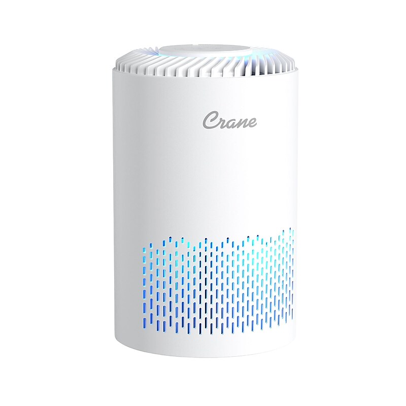 Crane True HEPA Tabletop Air Purifier, 150 sq. ft., White (EE-5061) image 1
