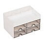 Mind Reader 9-Compartment Plastic Desk Organizer, White (SDORG-WHT)~#|#~7FA56B47-9A29-42EC-A85EFFA78C4FA905_sc7