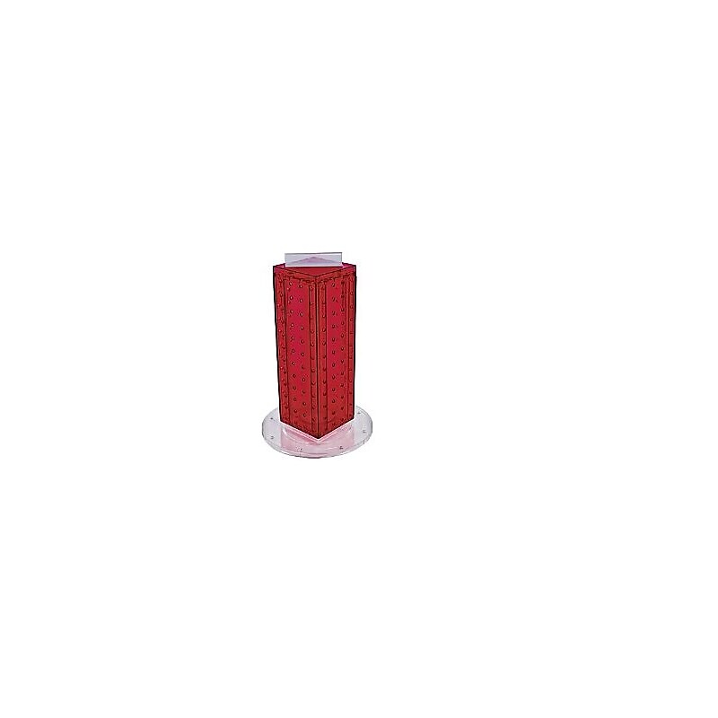 Azar Displays 13" x 4" Pegboard Counter Gift Card Holder, Red (700229-RED) image 1
