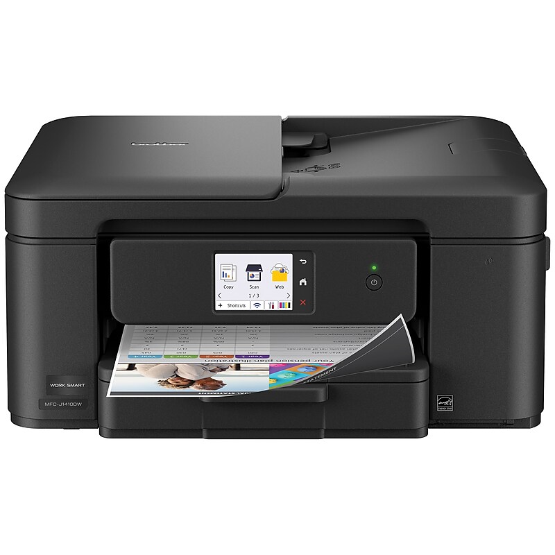 Brother Work Smart Wireless Color All-In-One Inkjet Printer, Best for Home Office (MFCJ1410DW) image 1