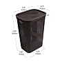 Mind Reader 15.85-Gallon Slim Laundry Hamper with Lid, Plastic, Brown, 2/Set (2HBIN60-BRN)~#|#~7FBB7518-F5B9-4CD6-87537EED9BFECA14_sc7
