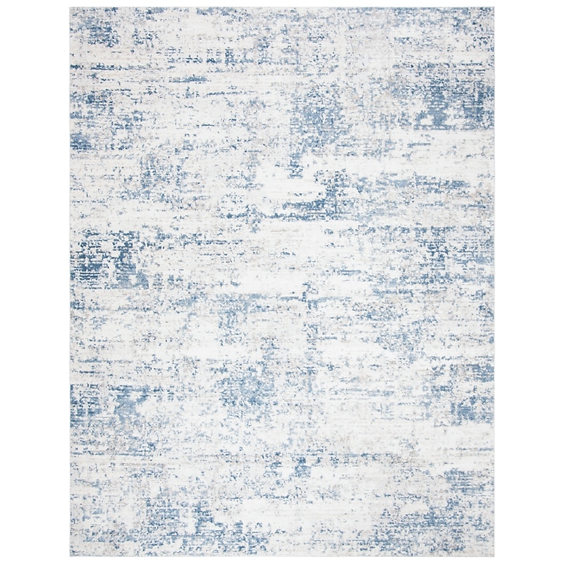 Safavieh Amelia Collection 8' x 10' Rectangle Area Rug, Machine Made, Ivory/Blue (ALA700A-8) image 1