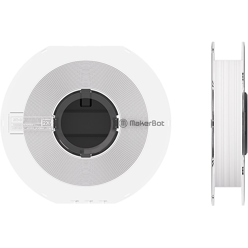 Makerbot SR-30 Support Filament Spool for METHOD X 3D Printer, White (375-0015A) image 1