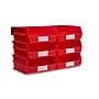 Triton Products LocBin Stackable Storage Bin, 5" x 11" x 10.87", Red, 6/Pack (3-235RWS)~#|#~7FCADA1D-48BB-4763-8352BF67A3B9F5F0_sc7