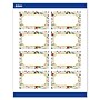 Avery Gold-Blue Border Berries Matte Blank Card, White, 80/Pack (S00-FE7)~#|#~7FCB0F26-3C5B-4FC4-9C65C9FB25A74249_sc7