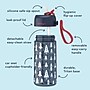 bentgo Plastic Water Bottle, 15 oz., Rocket/Shark, 2/Pack (BGKDWB2-3)~#|#~7FCB1C3D-D884-4AA8-A7A4C6C7EDB28B13_sc7