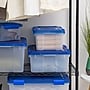 Iris 19 Quart Element Resistant Ultimate Clear Latching Plastic Storage Bin, Clear, 5/Pack (500137)~#|#~7FCB4386-8AB6-4D15-BF9999A32F094538_sc7