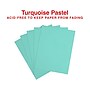 Staples Pastel Color Copy Paper, 20 lbs., 8.5" x 11", Turquoise, 500 Sheets/Ream~#|#~7FD43F28-A0B4-4831-9BAB00232A612591_sc7