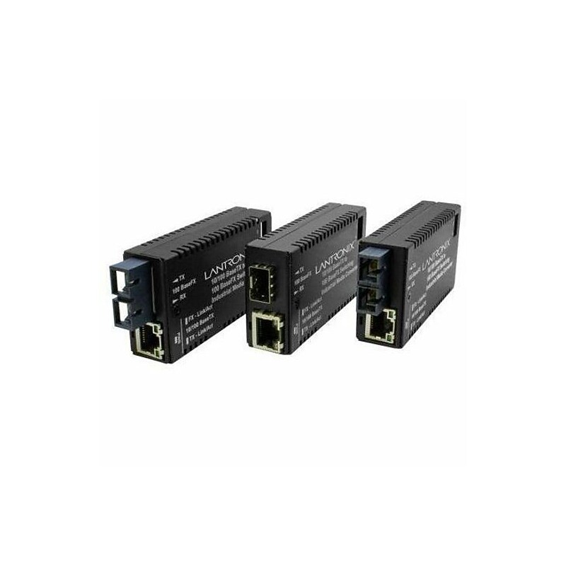 Transition Networks Mini Ethernet Media Converter, 10/100Base‑TX to 100Base‑FX (M/E‑ISW‑FX‑02(SC)) image 1