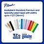 Brother P-touch TZe-231 Laminated Label Maker Tape, 1/2" x 26-2/10', Black On White, 2/Pack (TZe-2312PK)~#|#~7FDC95AA-FEF9-465D-A58A13DB1F90EC85_sc7