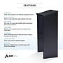 AdirOffice 46"H Floor Standing Lectern with Adjustable Shelf, Black (661-01-BLK)~#|#~7FE0C764-87B0-4A17-967006E133C25438_sc7