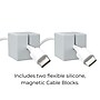 Function101 Desk Mat Pro + 2 Magnetic Cable Block Managers, 31" x 16", Gray (F101-DMPG2)~#|#~7FE80062-754B-4097-9B51D5B403F9D373_sc7