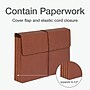 Pendaflex Moisture Resistant Reinforced Expanding Wallet with Flap & Cord Closure, Legal Size, Brown, 10/Box (1056EL-OX)~#|#~7FEDCFDE-DC9A-412E-80CDA3C8A0FD9BB5_sc7
