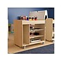 Flash Furniture Bright Beginnings Mobile 8-Section Storage Cart, 31.5"H x 33"W x 23"D, Natural Birch Plywood (MK-ME14504-GG)~#|#~7FF18EBD-94CA-47FF-9ACA3455D230022E_sc7