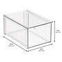 mDesign Plastic Organizer, Clear (25720RW) ~#|#~7FF5AFF3-8D6D-4B21-9607E989EAB8E468_sc7