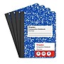 STAPLES Composition Notebook, 9.75” x 7.5”, Wide Ruled, 100 Sheets, Blue, 24‑Pack~#|#~7FF8CD0F-4196-4118-9F82CC80A75BD27C_sc7