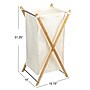 Household Essentials X-Frame Collapsible Hamper, Bamboo, Natural (HE1135)~#|#~7FFBBDF7-2C69-4760-B332D639BFE27EEE_sc7