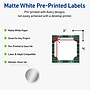 Avery Square Multipurpose Labels, 3" x 3", White, 60/Pack (19479370401)~#|#~800120CA-872C-4BEC-ADA528D6A17ABA37_sc7