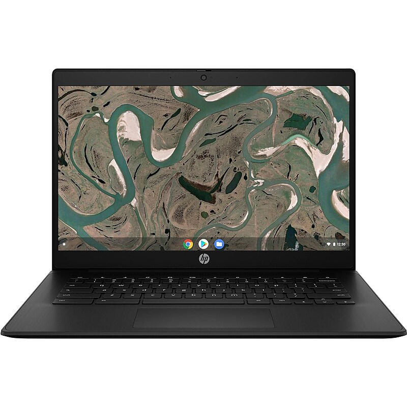 HP 14 G7 14" LCD Touch-Screen Chromebook, Intel Celeron, 2.8 GHz, 8GB RAM, 12.5 Hour Battery, Google Chrome, Black (3V2T8UT#ABA) image 1