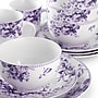 Elama Traditional Rose Stoneware Dinnerware Set, Purple, 16 Piece~#|#~8001970F-EB23-4062-B08947F3F8E33581_sc7