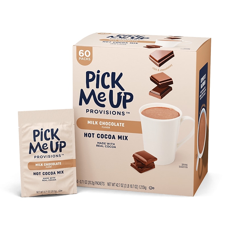 Pick Me Up Provisions™ Milk Chocolate Hot Cocoa, 0.71 oz., 60/Box (PM63310) image 1