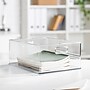 iDESIGN Medium Stackable Plastic Storage Bin with Handles, Clear (40254)~#|#~8005473A-A6B4-4A6F-BA9D5B9430FAB01E_sc7