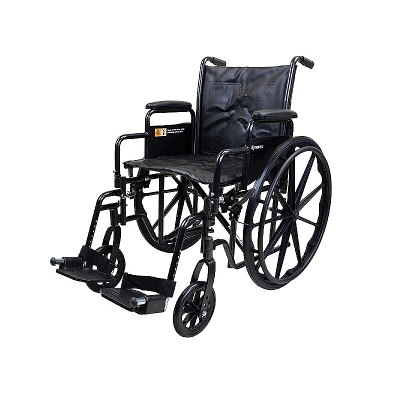 Dynarex DynaRide S2 Wheelchair, 18" x 16" Seat with Detach Desk Arm ELR (10223) image 1