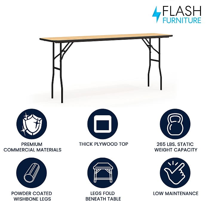 Flash Furniture Gael Training Room Table, 72