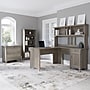 Bush Furniture Salinas 60"W L Shaped Desk with Hutch, Lateral File Cabinet and 5 Shelf Bookcase, Driftwood Gray (SAL007DG)~#|#~8009E98A-12AA-4E62-B2060EE5721D2675_sc7