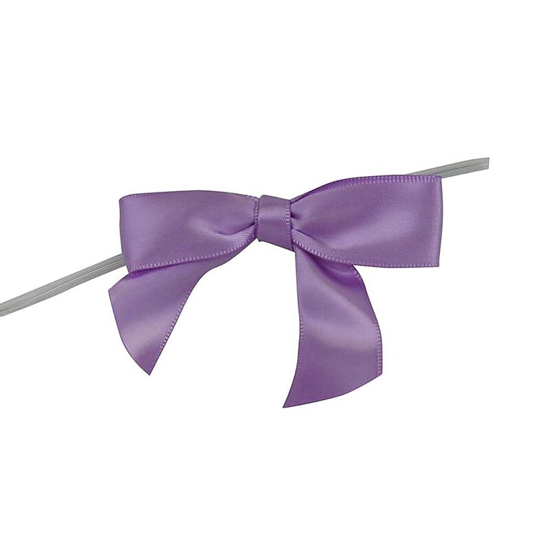 JAM Paper Ribbon Bows, Orchid Purple, 100/Pack (52640349204) image 1