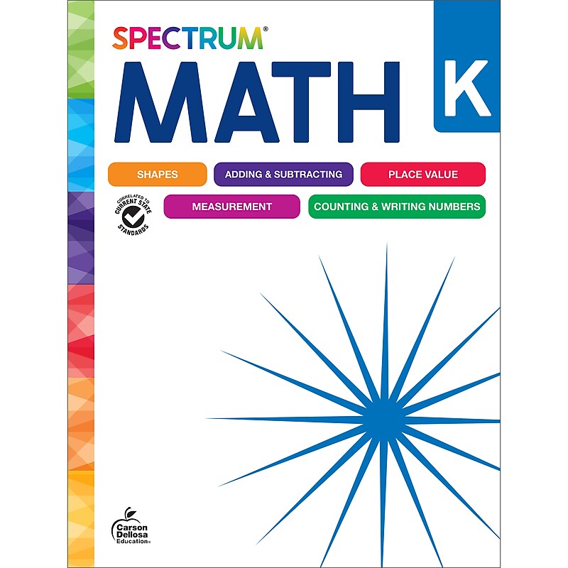 Carson-Dellosa Spectrum Math Workbook, Grade K image 1