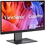 ViewSonic ColorPro 24" 4K UHD IPS 60Hz Monitor, HDR, Built-In Speaker, Height Adjustable, Black (VP2488-4K)~#|#~8020C08E-B44C-4025-A00BFDFE9E8CA28D_sc7