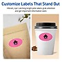 Avery Laser/Inkjet Oval Multipurpose Labels, 1" x 2", Bright Pink, 960/Pack (94053)~#|#~8023F10A-306D-4DCB-855F05D71FC25589_sc7
