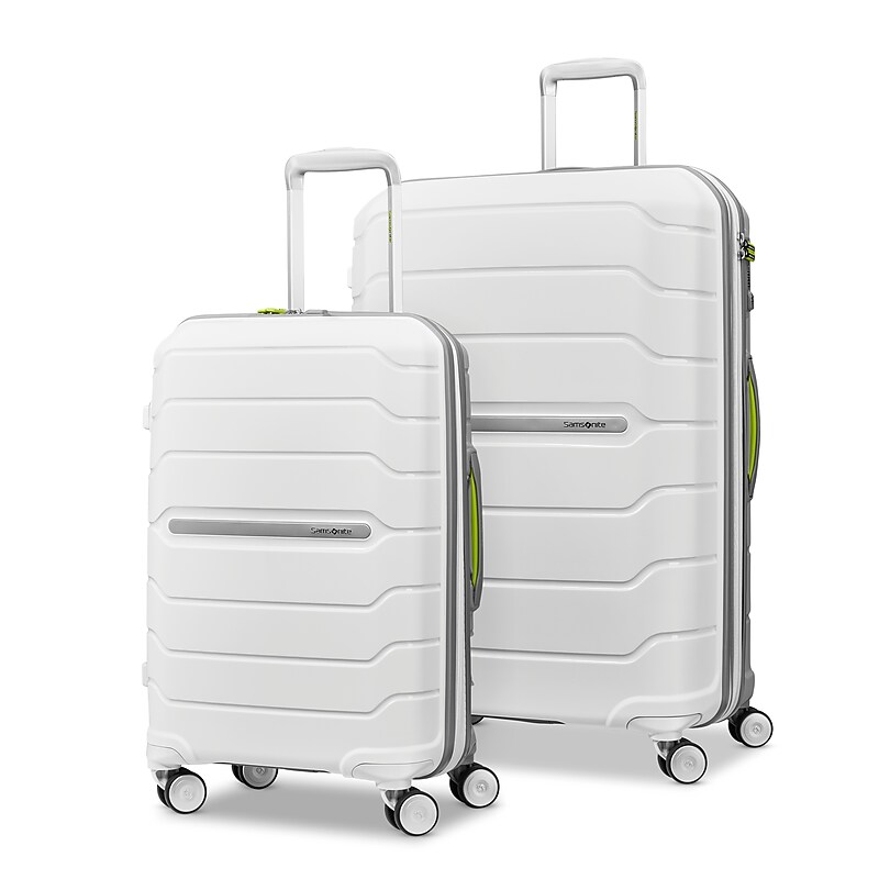 Samsonite Freeform 2-Piece Hardside Spinner Luggage Set, White/Grey (80242-4744) image 1