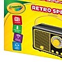 Crayola Retro Wireless Bluetooth Portable Rechargeable Speaker with FM Radio, TWS & USB/microSD/Aux, Black (CBT110K)~#|#~80279720-20D6-44CF-A91080A38FE94C00_sc7