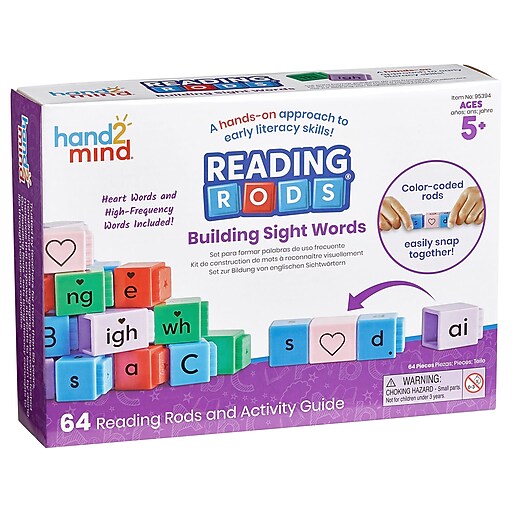 hand2mind Reading Rods Building Sight Words (95394) | Staples