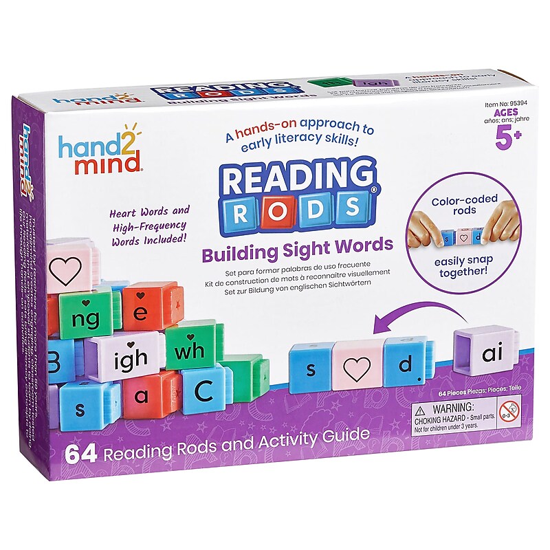hand2mind Reading Rods Building Sight Words (95394) image 1