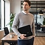 SumacLife 13" Microsuede Laptop Sleeve, Black/Gray (NbkLea679)~#|#~802F6C6D-7F98-4BC0-A24B258AD1B44C7A_sc7