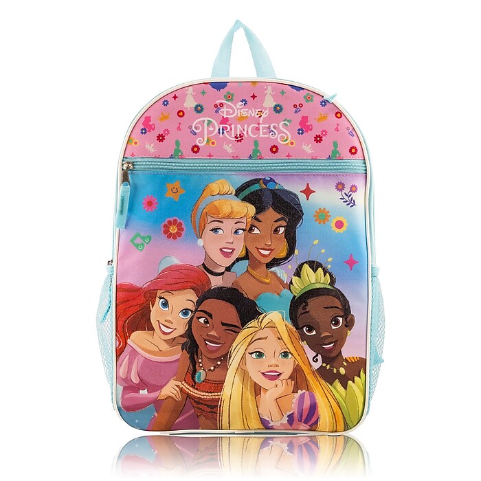 Disney Kids 5-Piece Princess Backpack Set, Medium, Pink (DPCF512ZA