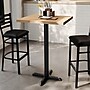 Flash Furniture Bennett Wooden Commercial Indoor Table, 30" x 24", Natural Top/Black Base (GSF2430NTT2222B)~#|#~80337430-248C-41CB-BEB0DFA86601C795_sc7